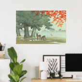 奈良公園川瀬蓮井1953年日本の美術 ポスター (ホームオフィス)