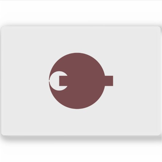 奈良県国旗 シール (正面)