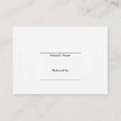 奉納の蝋燭が付いている紹介カード 紹介カード (裏面)