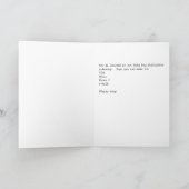 奉納式、男の赤ちゃん、招待状 招待状 (内部)