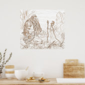 契約とFoamfollower (カスタマイズ可能なサイズ) ポスター (キッチン)