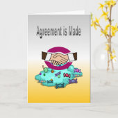 契約の作成 カード (黄色い花)