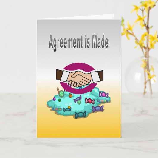 契約の作成 カード (黄色い花)