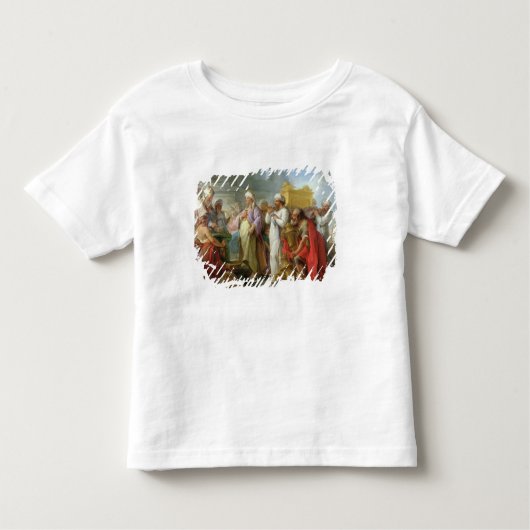 契約の箱の前のSolomon、1747年 トドラーTシャツ (正面)