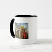 契約の箱の前のSolomon、1747年 マグカップ (正面左)