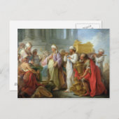 契約の箱舟の前のソロモン, 1747 ポストカード (正面/裏面)