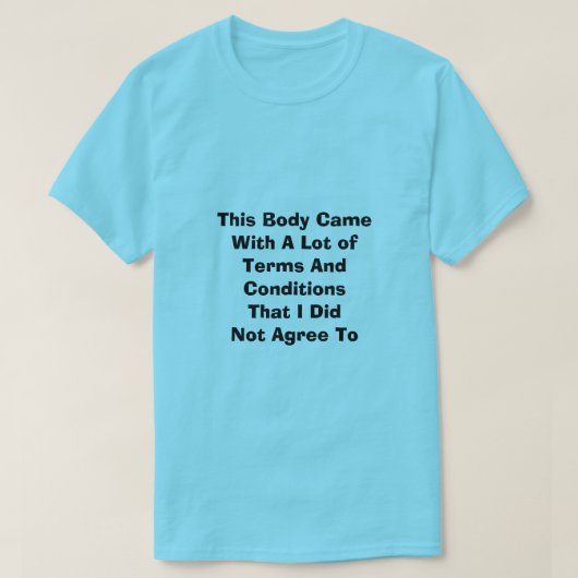 契約条件Tシャツ Tシャツ (デザイン正面)