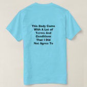 契約条件Tシャツ Tシャツ (デザイン裏面)