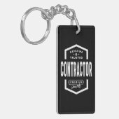 契約者作業役職名のギフト キーホルダー (正面左)
