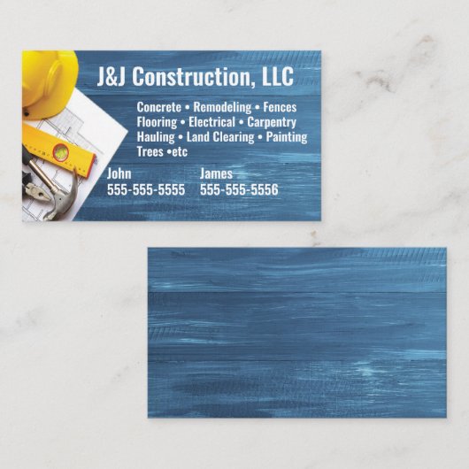 契約者名刺 名刺 (正面/裏面)