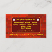 契約者名刺 名刺 (裏面)