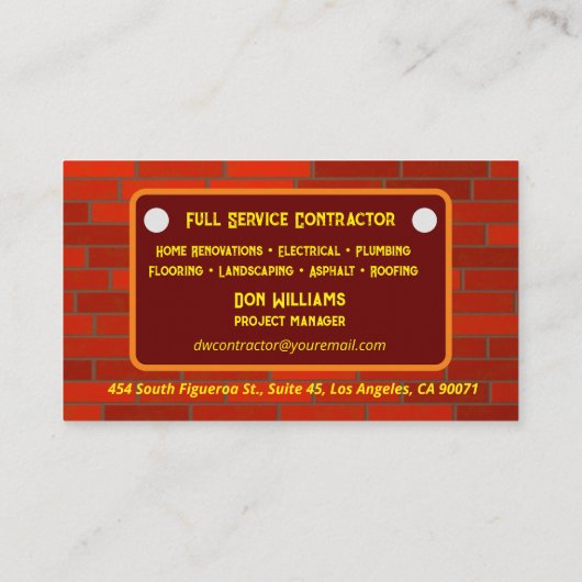 契約者名刺 名刺 (裏面)