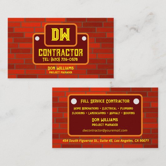 契約者名刺 名刺 (正面/裏面)