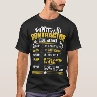 契約者時おもしろい間レート価格表労務費 Tシャツ