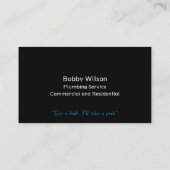 契約者給排水衛生設備配管サービスデザイン名刺 名刺 (裏面)