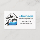 契約者給排水衛生設備配管サービスデザイン名刺 名刺 (正面)
