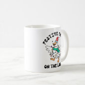 奔放なクリスマスのガチョウ コーヒーマグカップ (正面右)