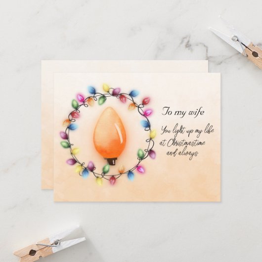 奥さんいつもクリスマスの時間に私の人生を照らす (正面/裏面インサイチュ)