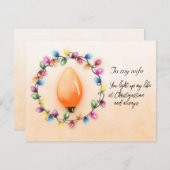 奥さんいつもクリスマスの時間に私の人生を照らす (正面/裏面)