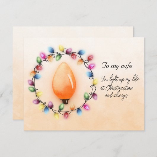 奥さんいつもクリスマスの時間に私の人生を照らす (正面/裏面)