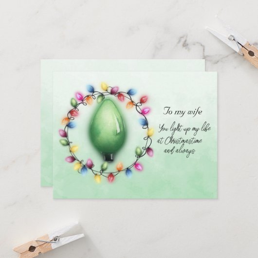 奥さんいつもクリスマスの時間に私の人生を照らす (正面/裏面インサイチュ)