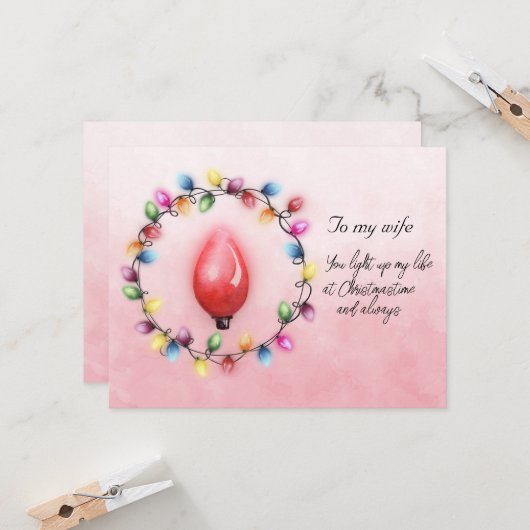 奥さんいつもクリスマスの時間に私の人生を照らす (正面/裏面インサイチュ)