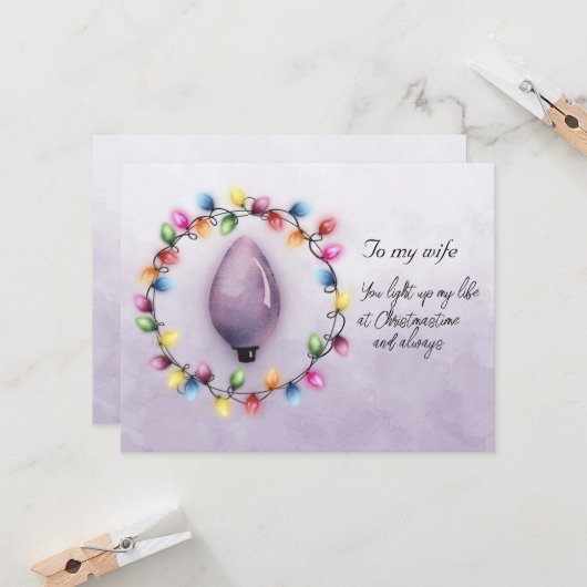 奥さんいつもクリスマスの時間に私の人生を照らす (正面/裏面インサイチュ)