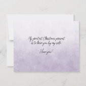 奥さんいつもクリスマスの時間に私の人生を照らす (裏面)