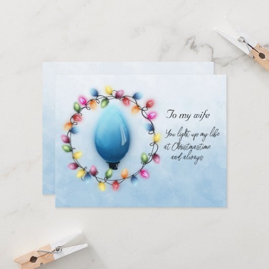 奥さんいつもクリスマスの時間に私の人生を照らす (正面/裏面インサイチュ)