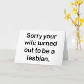 奥さんがレズビアンになってごめんなさい。 カード (黄色い花)