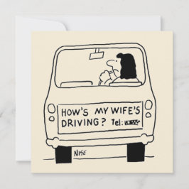 奥さんが車を運転する面白い漫画 カード