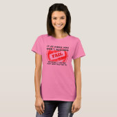 奥さんの言うことを聞きなさい おもしろTシャツ Tシャツ (正面フル)