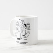 奥さんは夫が下り坂になったと言う コーヒーマグカップ (正面左)