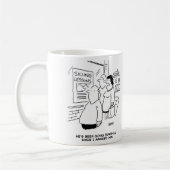 奥さんは夫が下り坂になったと言う コーヒーマグカップ (左)