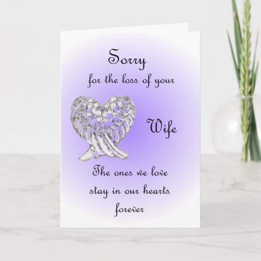 奥さんを亡くしてごめんなさい カード (正面)