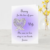 奥さんを亡くしてごめんなさい カード (黄色い花)