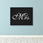 奥さん新婦結婚 キャンバスプリント (インサイチュ (ウッドフロア))