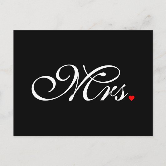 奥さん新婦結婚 ポストカード (正面)