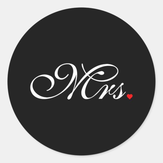 奥さん新婦結婚 ラウンドシール (正面)