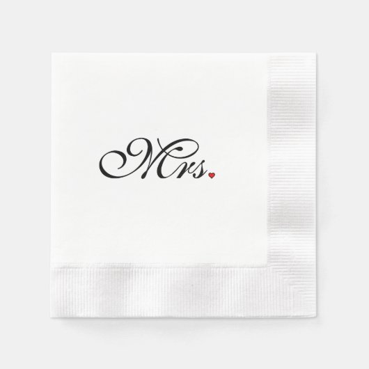奥さん新婦結婚 縁ありカクテルナプキン (正面)