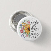奥さん母さんボス母の日 缶バッジ (正面&裏面)