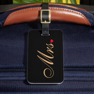 奥さん花嫁結婚夫婦シックな旅エレガント行 ラゲッジタグ