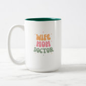 奥さん、お母さん、先生 ツートーンマグカップ (左)