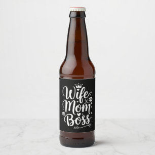 奥さん ママ 上司 かわいい母の日ギフト ビールラベル
