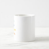 奥さん ママ 夢見る人 リーダー グルービーなレトロデザイン コーヒーマグカップ (中央)