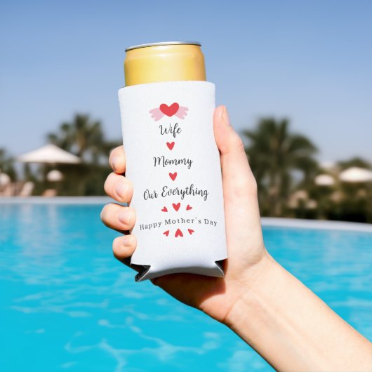 奥さん ママ 私たちにとって何よりも大切な人 母の日 スイート スリム缶クーラー (インサイチュ プール)