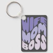 奥さん、母さん、ボス キーホルダー (正面)