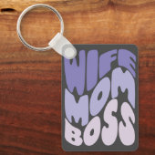 奥さん、母さん、ボス キーホルダー (正面)