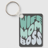 奥さん、母さん、ボス キーホルダー (正面)