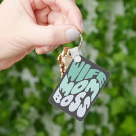 奥さん、母さん、ボス キーホルダー